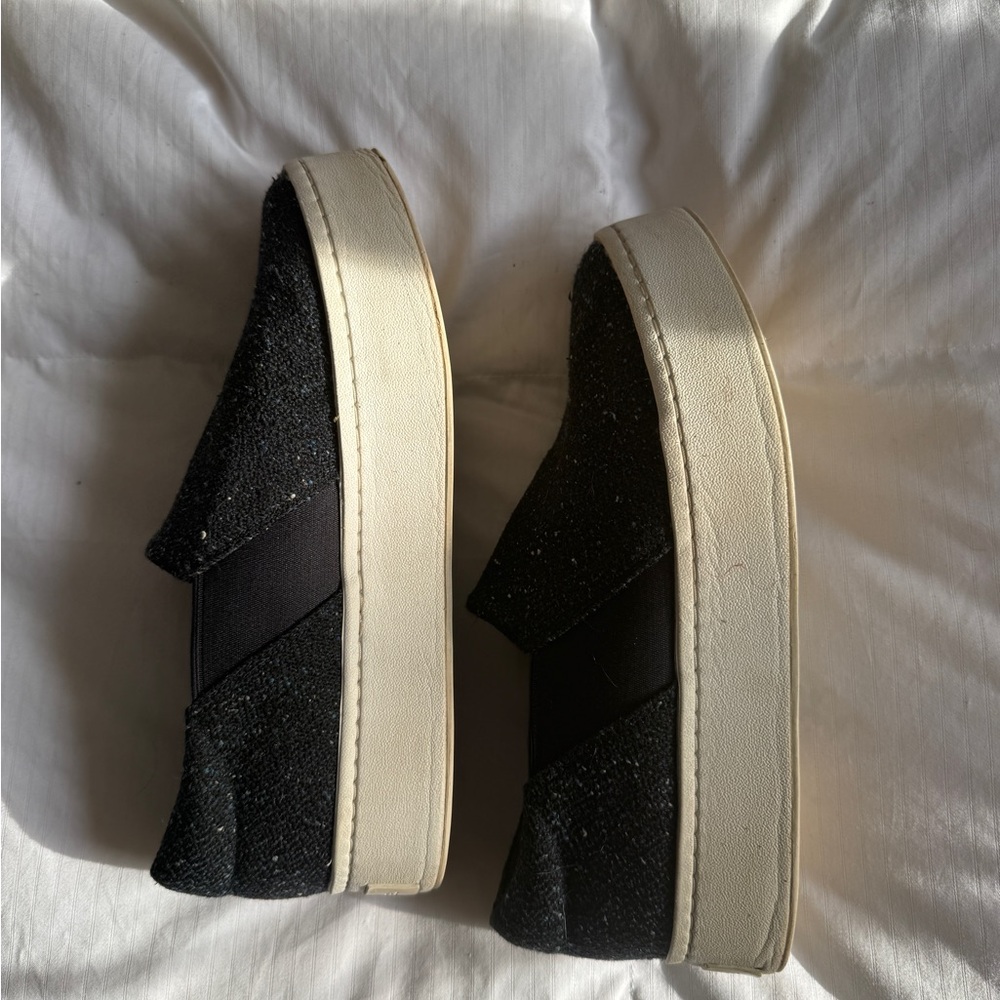 Vince Blue Tweed Slip-On Platform Slip-Ons | 7.5 - Picture 4 of 6